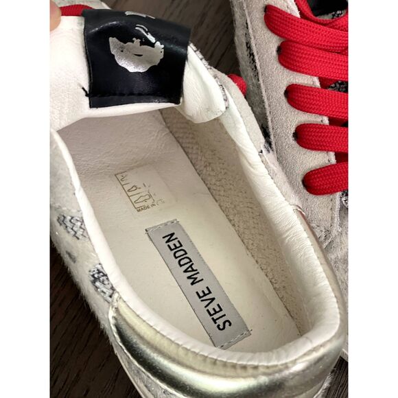 Steve Madden Star Court Philosophy Sneaker Women's Size 7.5 M Textile Cowhide - Picture 12 of 16